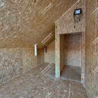 Дом в городе Пцщино одноэтажный c мансардным этажом 71,5 м² из СИП панелей | фото, отзывы, цена