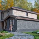 Проект двухэтажного дома «Сиело» из СИП панелей | фото, отзывы, цена