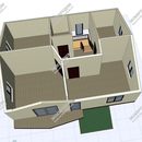 Проект двухэтажного дома с мансардным этажом «Нэнси» из СИП панелей | фото, отзывы, цена