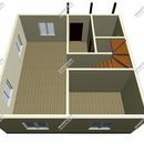 Проект одноэтажного дома с мансардным этажом «Герда» из СИП панелей | фото, отзывы, цена