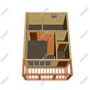 Проект одноэтажного дома с мансардным этажом Рени из СИП панелей | фото, отзывы, цена