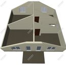 Проект двухэтажного дома с мансардным этажом «Лучиано» из СИП панелей | фото, отзывы, цена