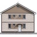 Проект двухэтажного дома «Майкоп» из СИП панелей | фото, отзывы, цена