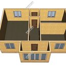 Проект одноэтажного дома «Румянцево» из СИП панелей | фото, отзывы, цена