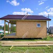 Дом в дачном поселке Карпово-Кантри Клаб одноэтажный 45 м² из СИП панелей | фото, отзывы, цена