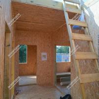 Дом в деревне Захариха одноэтажный с мансардным этажом 112,5 м² из СИП панелей | фото, отзывы, цена