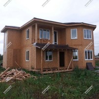 Дом в деревне Алёшино двухэтажный 386,6 м² из СИП панелей | фото, отзывы, цена