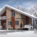 Проект одноэтажного дома с мансардным этажом «Россиянка» из СИП панелей | фото, отзывы, цена