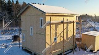 Дом в поселке Кутузовское двухэтажный 102 м² из СИП панелей | фото, отзывы, цена