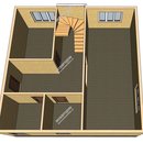 Проект одноэтажного дома с мансардным этажом «Джоване» из СИП панелей | фото, отзывы, цена