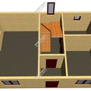 Проект одноэтажного дома с мансардным этажом «Инвестиция» из СИП панелей | фото, отзывы, цена