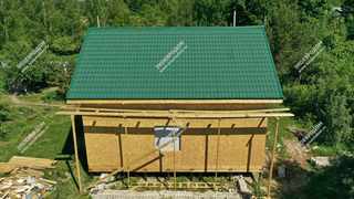 Дом в деревне Гаврильцево одноэтажный 160 м² из СИП панелей | фото, отзывы, цена