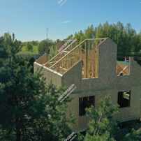 Дом в деревне Гаврильцево одноэтажный 160 м² из СИП панелей | фото, отзывы, цена