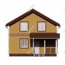 Проект одноэтажного дома с мансардным этажом Тримифунт из СИП панелей | фото, отзывы, цена