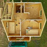 Дом в ДНТ Вишнёвый сад одноэтажный с мансардным этажом 105,5 м² из СИП панелей | фото, отзывы, цена