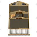 Проект одноэтажного дома с мансардным этажом Доверие из СИП панелей | фото, отзывы, цена