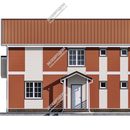 Проект двухэтажного дома «Альфреда» из СИП панелей | фото, отзывы, цена