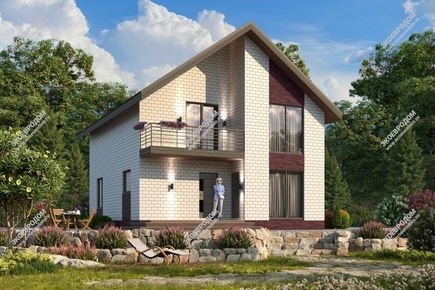 Проект одноэтажного дома с мансардным этажом «Денали» из СИП панелей | фото, отзывы, цена