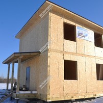 Дом в поселке Тума двухэтажный 93.2 м² из СИП панелей | фото, отзывы, цена