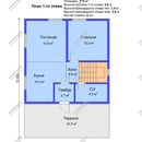Проект одноэтажного дома с мансардным этажом Генри из СИП панелей | фото, отзывы, цена