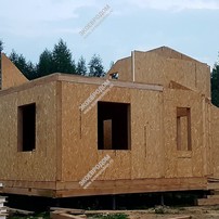 Фотографии строительства дома из СИП панелей в Егорьевском районе Московской области, д. Колычево-Боярское | фото, отзывы, цена