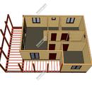 Проект одноэтажного дома «Каллитрис» из СИП панелей | фото, отзывы, цена