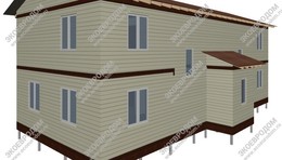 Дом в городе Шатура двухэтажный 248 м² из СИП панелей | фото, отзывы, цена