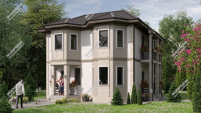 Проект двухэтажного дома Капелла | фото, отзывы, цена
