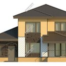 Проект двухэтажного дома «Позитив» из СИП панелей | фото, отзывы, цена