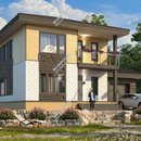 Проект двухэтажного дома «Позитив» из СИП панелей | фото, отзывы, цена