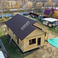 Дом в Воскресенске, Московской области  одноэтажный 112,4 м² из СИП панелей | фото, отзывы, цена