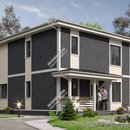 Проект двухэтажного дома «Солнечные дали» из СИП панелей | фото, отзывы, цена