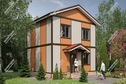 Проект двухэтажного дома Кленовый лист | фото, отзывы, цена