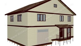 Дом в городе Тарко-Сале, микрорайоне Окунёвый двухэтажный 312,8 м² из СИП панелей | фото, отзывы, цена