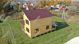 Дом в поселке Пески Московской области с двумя этажами 182,2 м² | фото, отзывы, цена