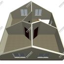 Проект одноэтажного дома с мансардным этажом «Марианна» из СИП панелей | фото, отзывы, цена