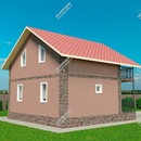 Проект дома с мансардным этажом «Оптима» из СИП панелей | фото, отзывы, цена