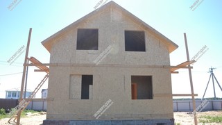 Дом из СИП панелей в деревне Богородское одноэтажный с мансардным этажом 150 м2 из СИП панелей | фото, отзывы, цена