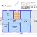 Проект одноэтажного дома с мансардным этажом «Юкон» из СИП панелей | фото, отзывы, цена