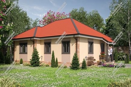 Проект одноэтажного дома «Страсбург» из СИП панелей | фото, отзывы, цена