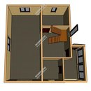 Проект одноэтажного дома с мансардным этажом «Мергус» из СИП панелей | фото, отзывы, цена