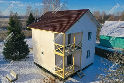 Дом в деревне Парыкино двухэтажный 112,5 м² | фото, отзывы, цена