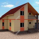 Проект одноэтажного дома  c мансардным этажом «Океан надежды» из СИП панелей | фото, отзывы, цена