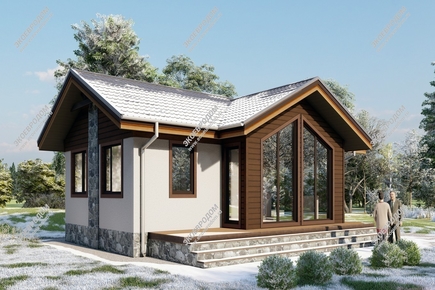 Проект одноэтажного дома Северное сияние | фото, отзывы, цена