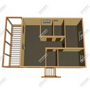 Проект одноэтажного дома Индвевор из СИП панелей | фото, отзывы, цена
