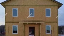 Дом в поселке Балакирево двухэтажный 153 м² из СИП панелей | фото, отзывы, цена