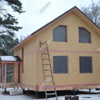 Фотографии строительства дома из СИП панелей в Раменском районе, поселке Удельная | фото, отзывы, цена