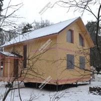 Фотографии строительства дома из СИП панелей в Раменском районе, поселке Удельная | фото, отзывы, цена