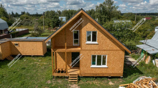 Дом в СНТ №53 Русское поле двухэтажный 116 м² из СИП панелей | фото, отзывы, цена