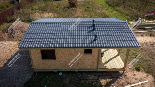 Дом в деревне Сенино одноэтажный 51 м² из СИП панелей | фото, отзывы, цена